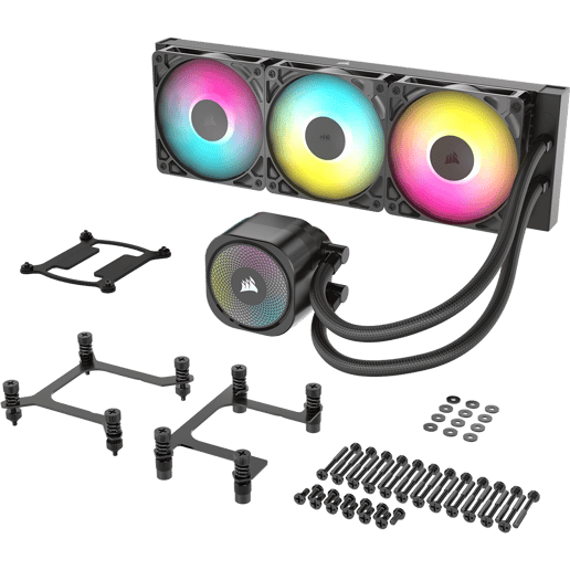 Corsair NAUTILUS 360 RS 360mm ARGB AiO Liquid CPU Cooler in Black